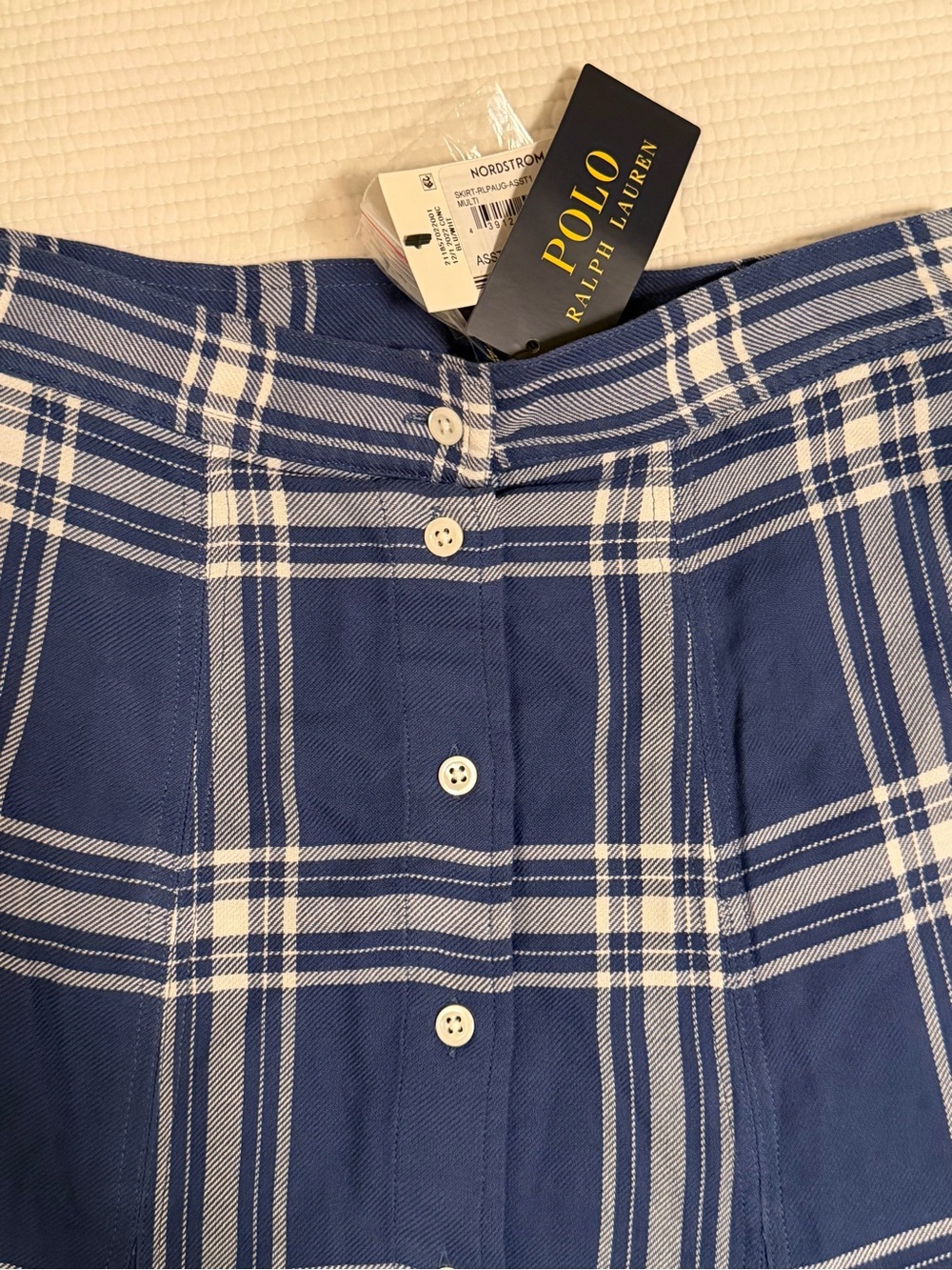 Polo by Ralph Lauren Button-Front Twill Midi Skirt, Size 0, Waist About 26” - Picture 9 of 16